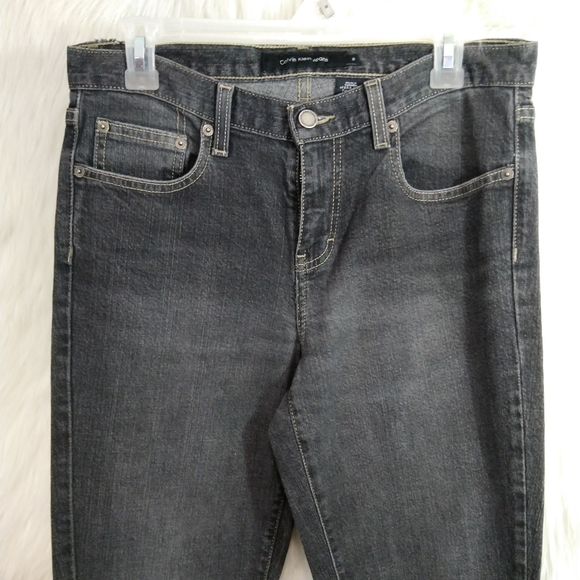 Calvin Klein Black Flare Leg Jeans Size 6 - Picture 4 of 13
